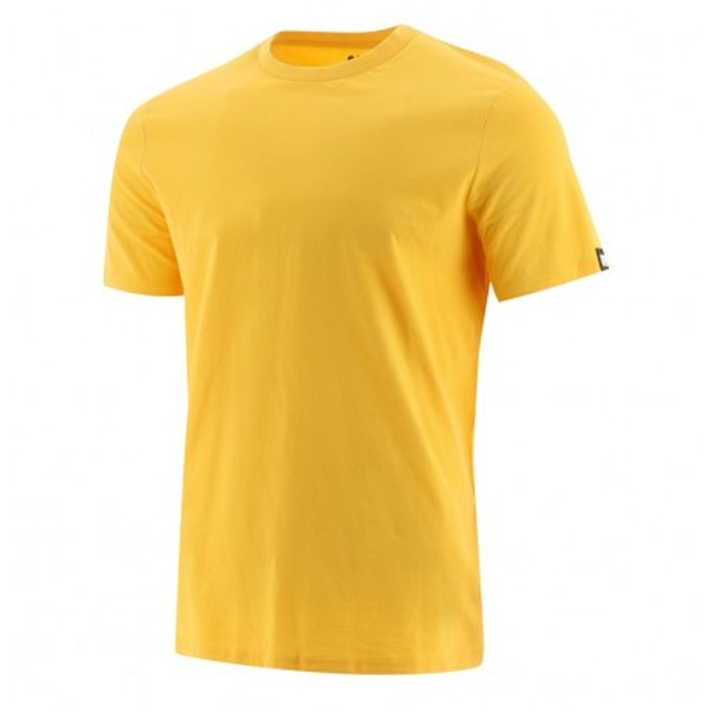 Muška majica s kratkim rukavima CAT žuta 2XL 1510590  slika 1