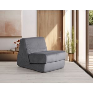 Sofa na razvlačenje za jednu osobu Origami - Siva