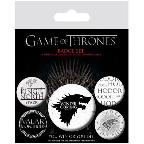 Game of Thrones Stark badge pack slika 1