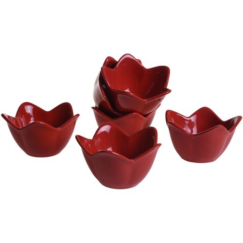 Hermia Concept Set zdjelica (6 komada), Red Lily Snack Bowl 12 Cm 6 Pieces slika 2