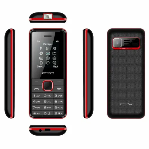 IPRO A18 Mobilni telefon Crni-Crveni slika 2