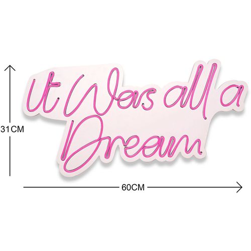 It was all a Dream - Pink Pink Decorative Plastic Led Lighting slika 6