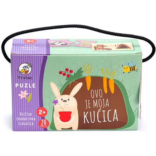 VRABAC PUZZLE TODDLER, puzzle Moja kućica za djecu 3+ slika 1