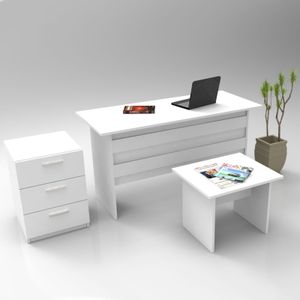Vo9-W Bijeli Set Uredskog Namještaja