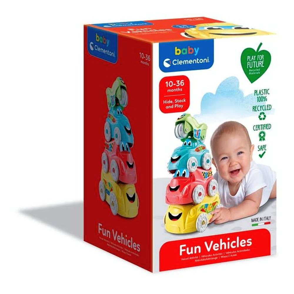 Clementoni Fun Vehicles - Vozila Baby piramida slika 1