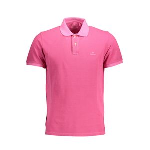 GANT MEN'S PINK SHORT SLEEVE POLO SHIRT