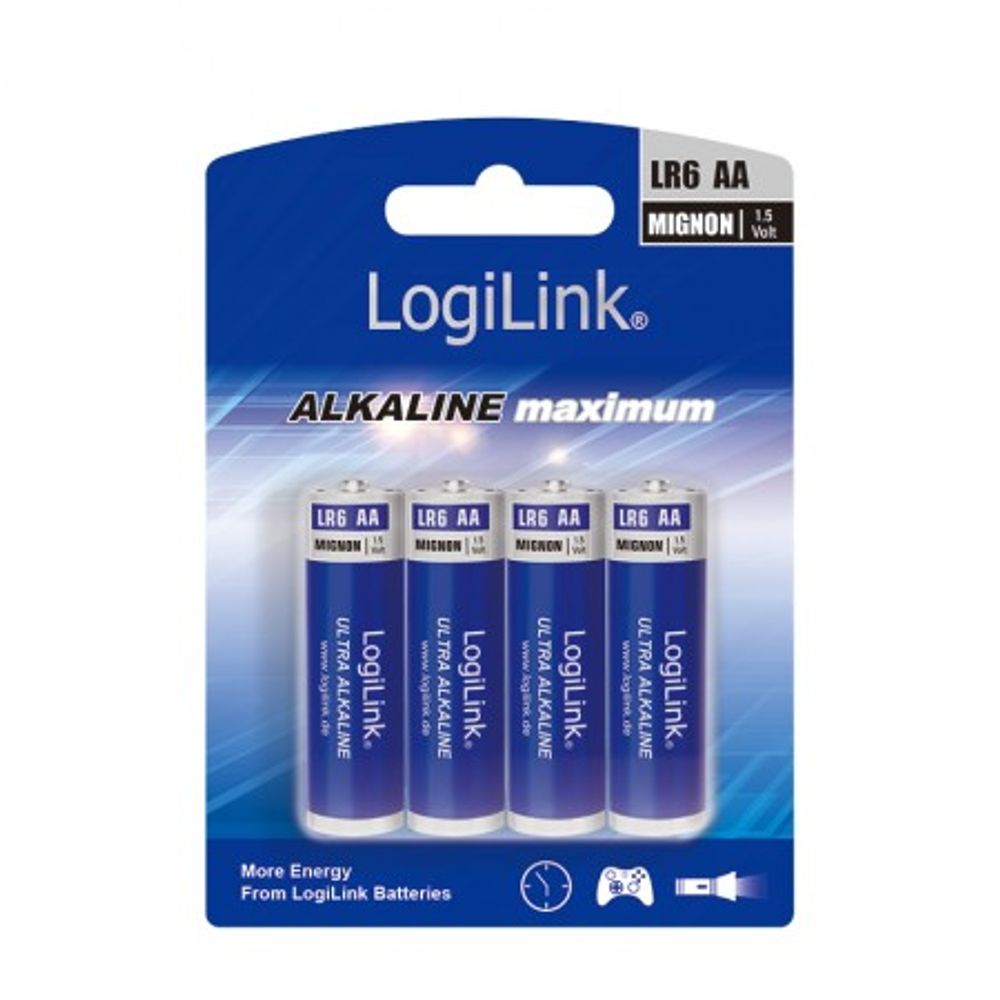 Logilink Baterije AA Alkaline LR6 4KOM slika 3