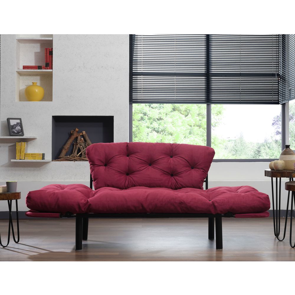 Nitta - Maroon Maroon 2-Sjedišni Sofa-Krevet slika 3