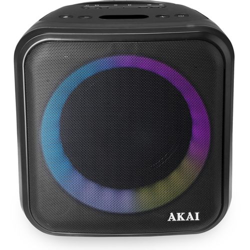 AKAI karaoke 20W, FM, BT, USB, stalak, LED svjeta, baterija, ž. mikrofon ABTS-S6 slika 2