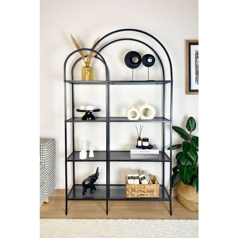 Fume Bookshelf - Crni i Dimni Crni slika 1