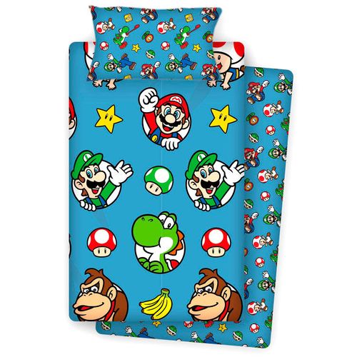 Super Mario Bros Set Posteljine za Krevet 90cm slika 2