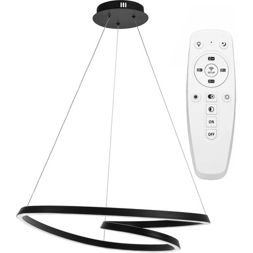 TOOLIGHT Stropna svjetiljka Hanging Loop LED + Remote APP796-cp crna slika 6