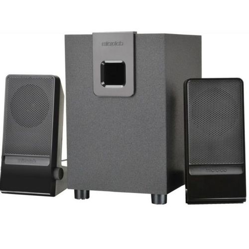 Microlab M100 Aktivni drveni zvucnici 2.1 10W RMS (5W, 2x2.5W), 3.5mm slika 1