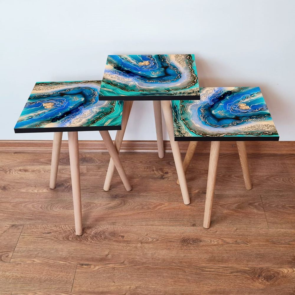 Nesting Table 3Shp281 - Višenamjenski Set Stolova (3 Komada) slika 1