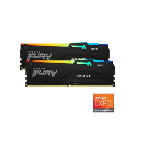 Kingston Fury Beast RGB 32GB Kit (2x16GB) DDR5-5600 DIMM PC5-38400 CL36, 1.25V slika 2