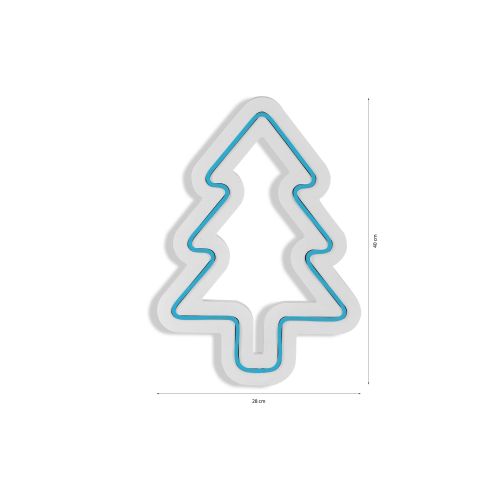 Wallity Ukrasna plastična LED rasvjeta, Christmas Pine - Blue slika 8