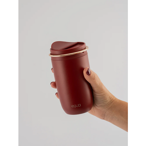 EQUA Cup, termo šalica od nehrđajućeg čelika za čaj/kavu, 300ml, Wine Not i Gold slika 4