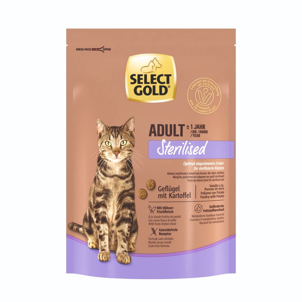 Select Gold Cat Sterilised Adult perad s krumpirom 300 g slika 1