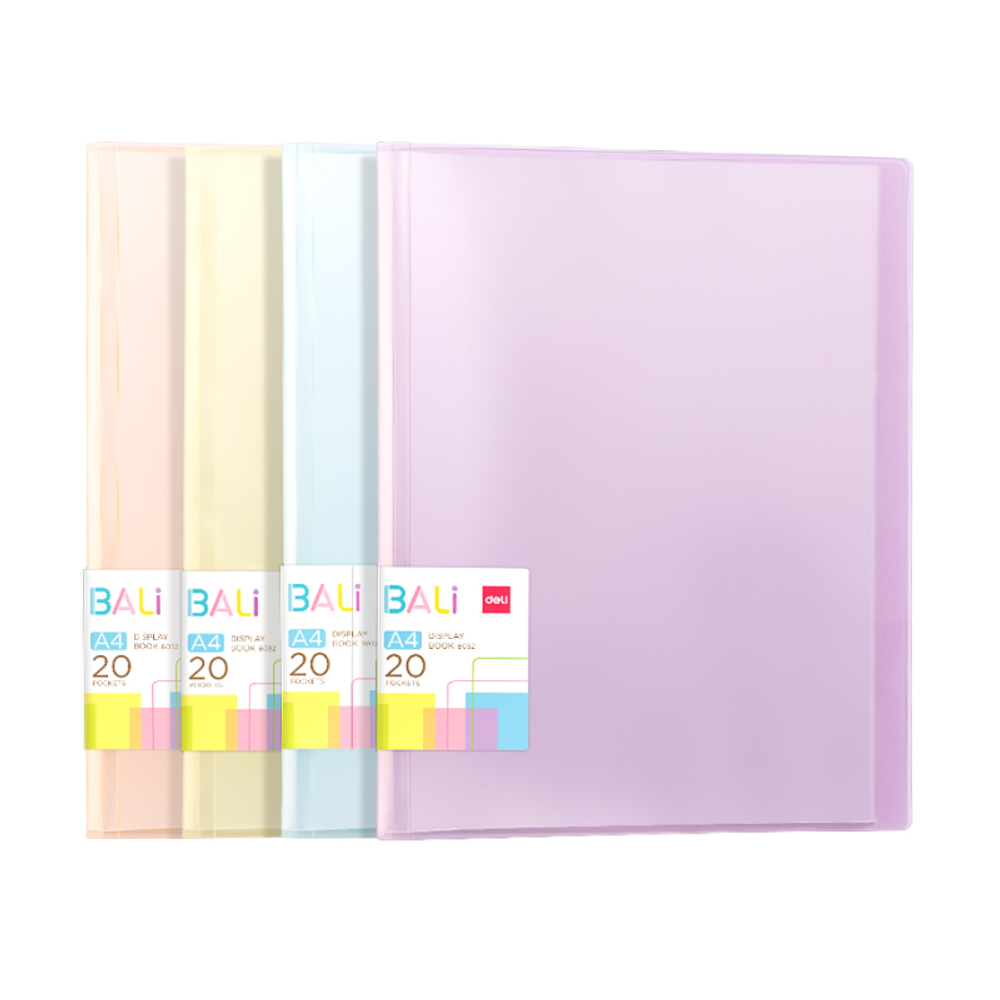 ​Fascikla Deli Display – Clear Book Pastel Bali 30 lista slika 1