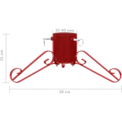 Stalak za božićno drvce crveni 58 x 58 x 21 cm slika 7