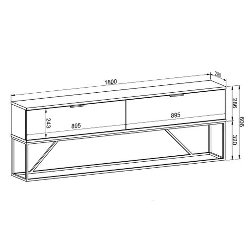 Black Black TV Stand slika 6