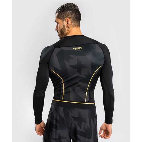 Venum Razor Rashguard Dugi Rukav Crno-Zlatni M slika 4