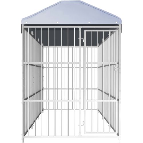 Vanjski kavez za pse s krovom 450 x 150 x 200 cm slika 12
