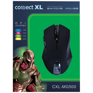 Connect XL Miš optički, 2400dpi GAMER, USB, 6 tipki - CXL-MG500