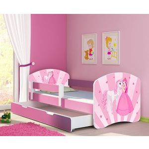 ACMA Dječiji krevet Acma II sa ladicom Pink - 160x80cm - Dezen 08