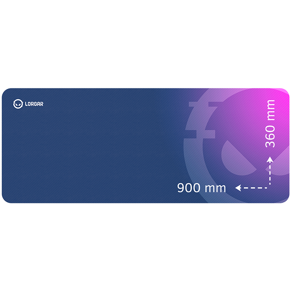 Lorgar Main 139, Gaming mouse pad, High-speed surface, Purple anti-slip rubber base, size: 900mm x 360mm x 3mm, weight 0.6kg slika 1