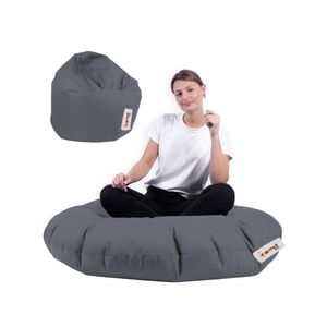 Atelier Del Sofa Iyzi 100 Cushion Pouf - Fume Fume Garden Bean Bag