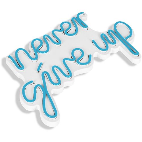 Never Give Up - Blue Blue Decorative Plastic Led Lighting slika 6