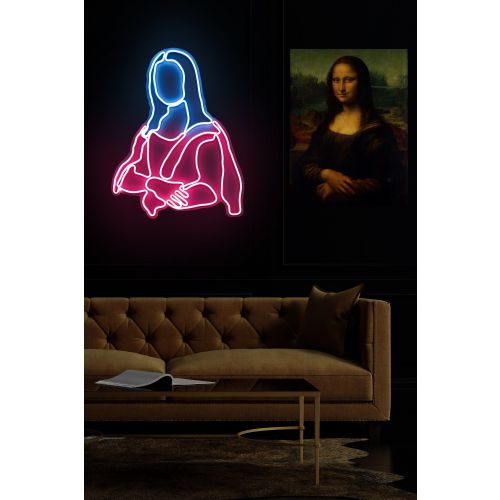 Wallity Ukrasna plastična LED rasvjeta, Mona Lisa - Pink slika 1