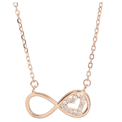 J&B Jewellery 925 Srebrna ogrlica Q2-Rose gold slika 1