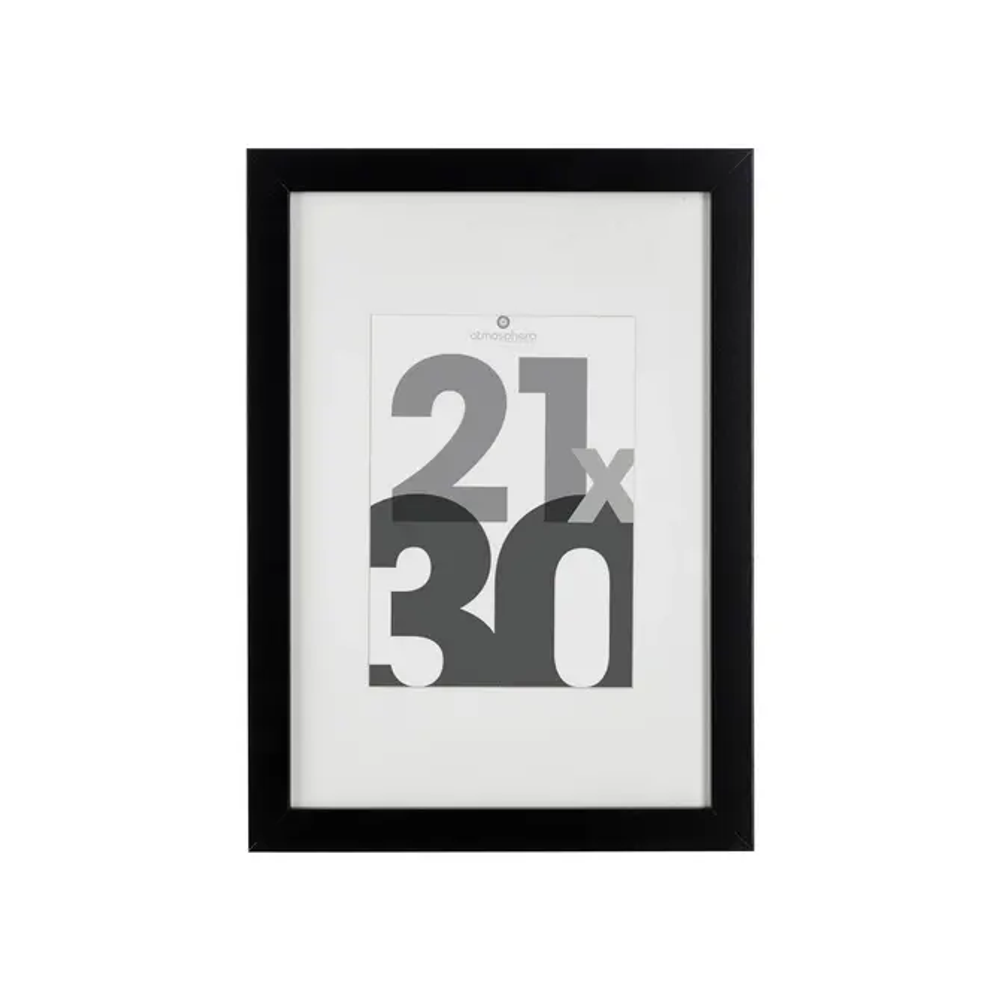 Atmosphera okvir za fotografiju eva 21x30cm mdf/staklo crna slika 1