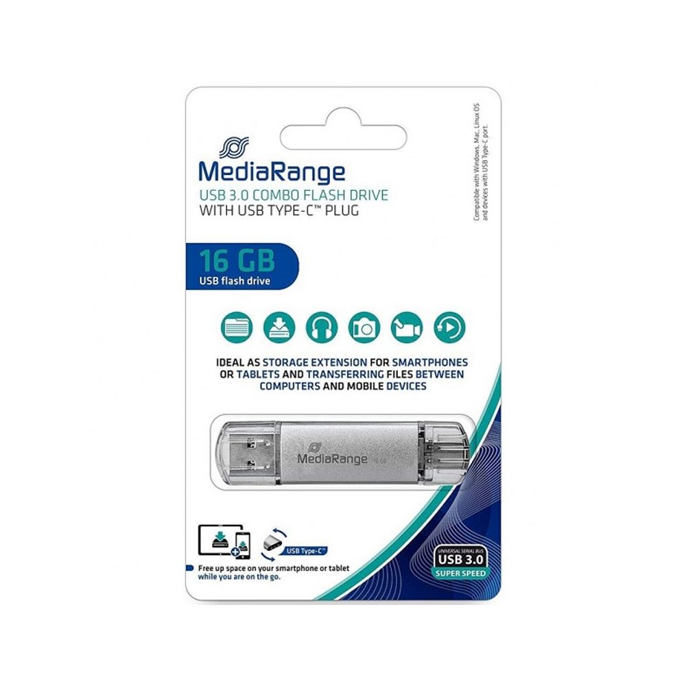 MediaRange MEMORIJA USB STICK 3.0, 16GB s USB Type - C konektorom , MR935 slika 1