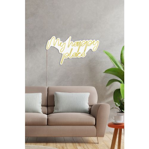 Wallity Dekorativna plastična led rasvjeta My Happy Place - žuta slika 4