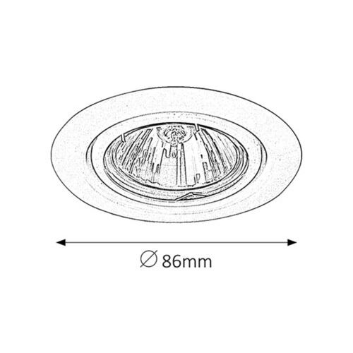 Rabalux Spot relight GU5.3 12V 50W hrom Spot rasveta slika 2