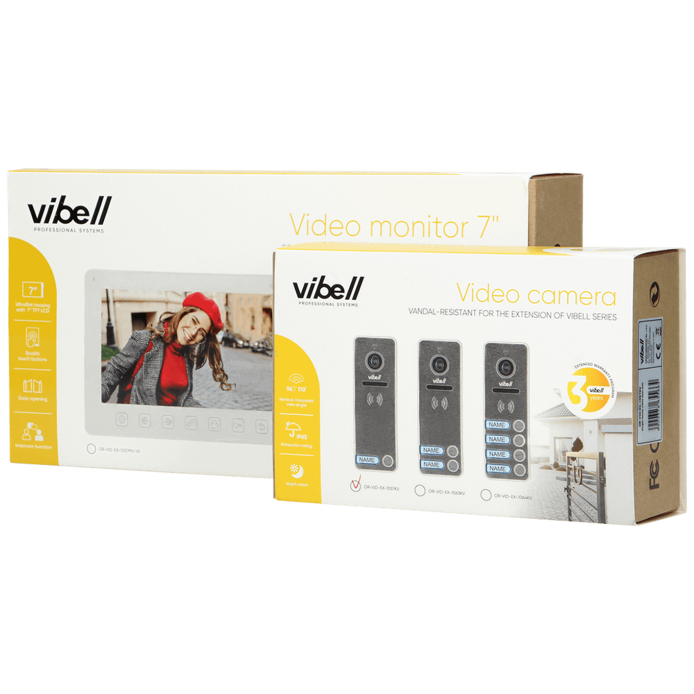 Vibell Video interfon, 7" LCD, Noveo, set - OR-VID-EX-1057/B slika 2