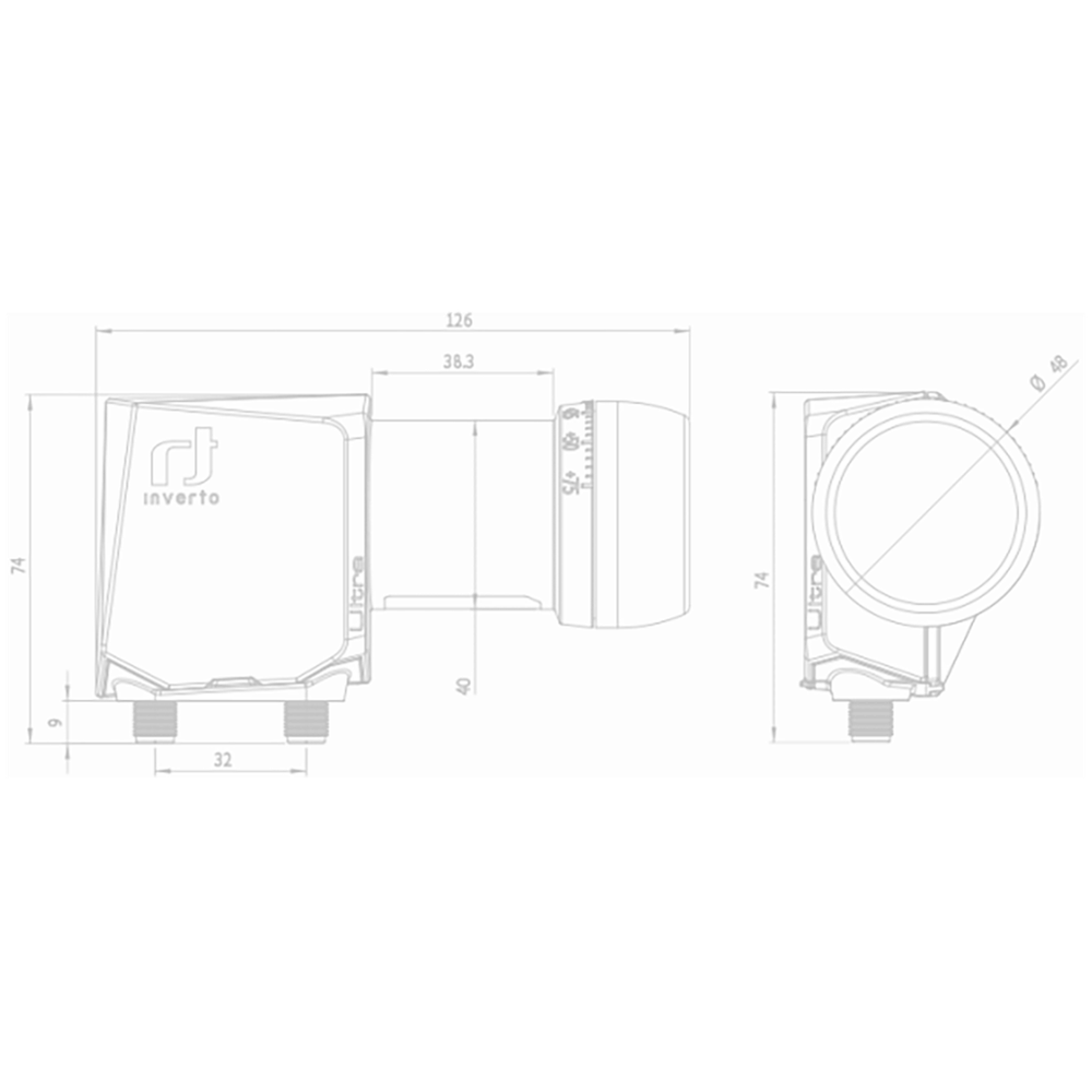Inverto LNB Twin, šum 0,2dB, DVB-S2 ( HD - UHD 4K - 8K ) - IDLT-TWL412-ULTRA-OPN slika 2