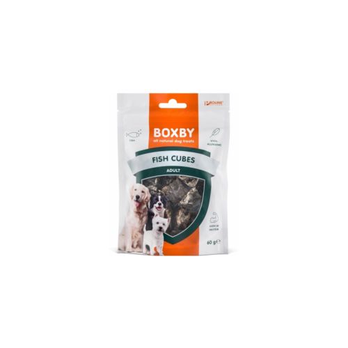 Boxby Poslastica za pse Adult Kockice Riba, 60 g slika 1