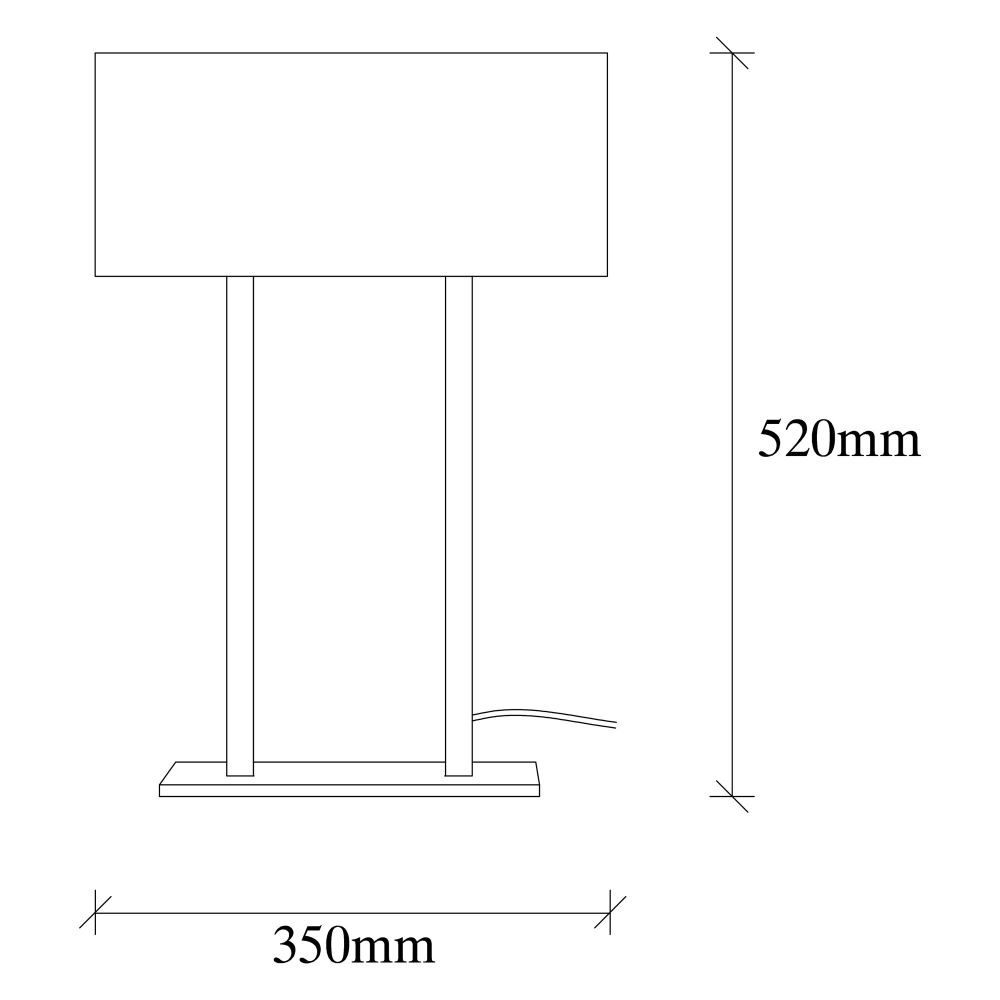 Stolna Lampa Salihini MR-615 u Crnoj Boji slika 7