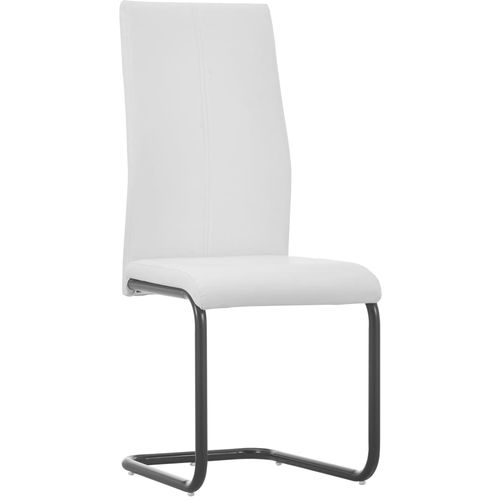 Konzolne blagovaonske stolice od umjetne kože 2 kom bijele slika 26