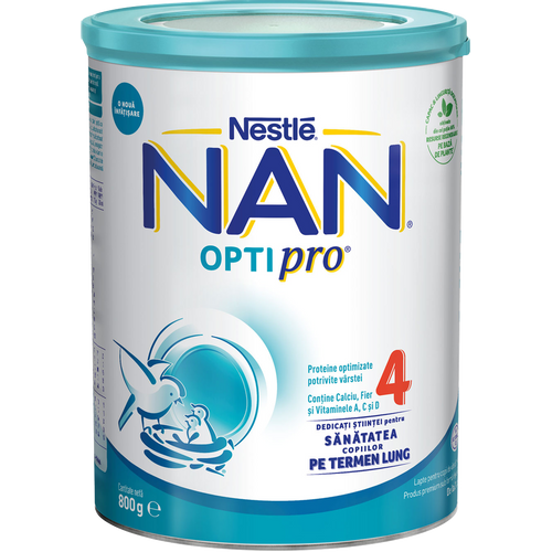 Nestlé NAN® OPTIPRO® 4, Prah za pripremu mliječnog napitka za malu djecu, limenka, 800g  slika 1