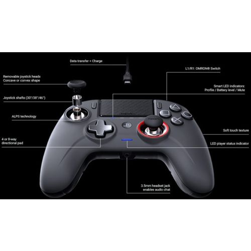 NACON PS4 REVOLUTION UNLIMITED PRO CONTROLLER BLACK slika 3