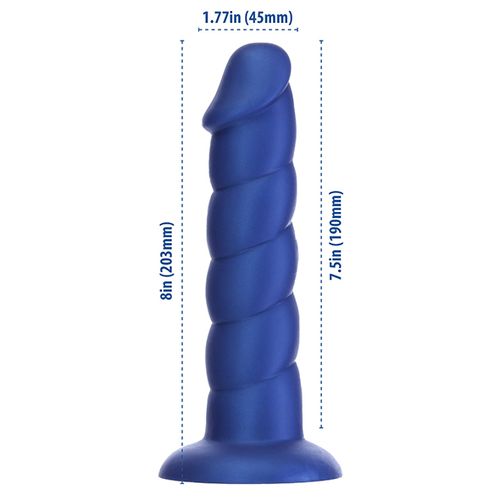 Dildo Addiction - Fantasy, 20 cm, tamno plavi slika 6