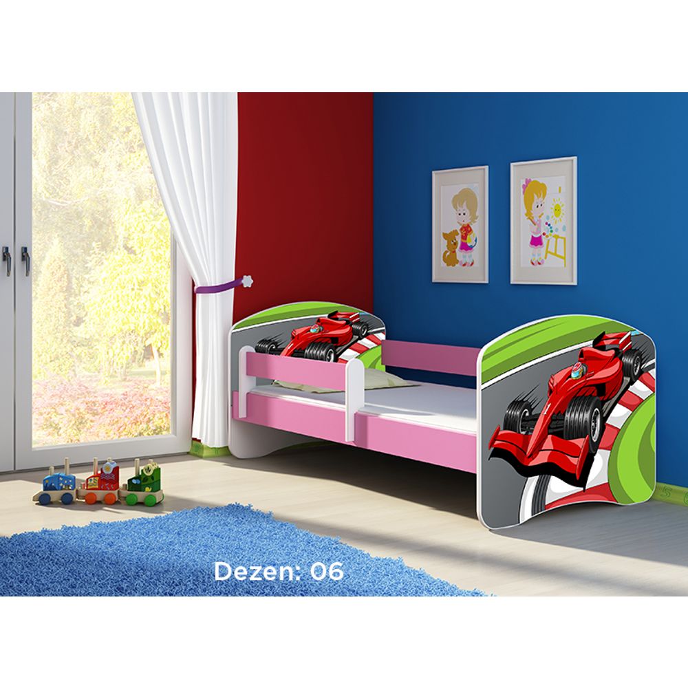 ACMA Dječiji krevet Acma II Pink - 180x80cm - Dezen 06 slika 2