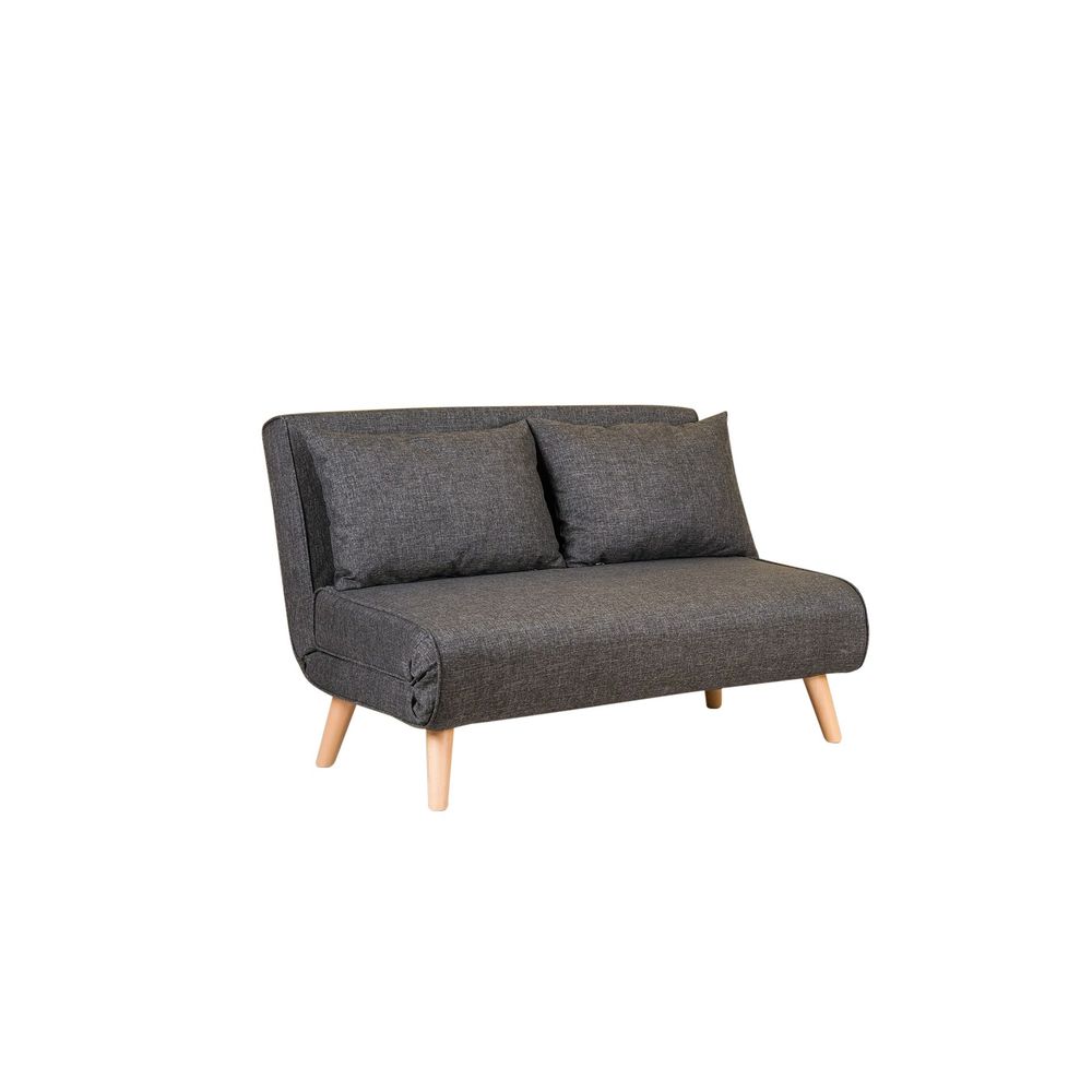 Folde 2-Sjedalni - Tamno Siva Sofa na Razvlačenje slika 5