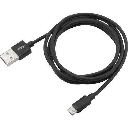 Ansmann USB kabel USB 2.0 USB-A utikač, USB-Micro-B utikač 1.20 m crna aluminijski utikač, TPE plašt 1700-0076 slika 2