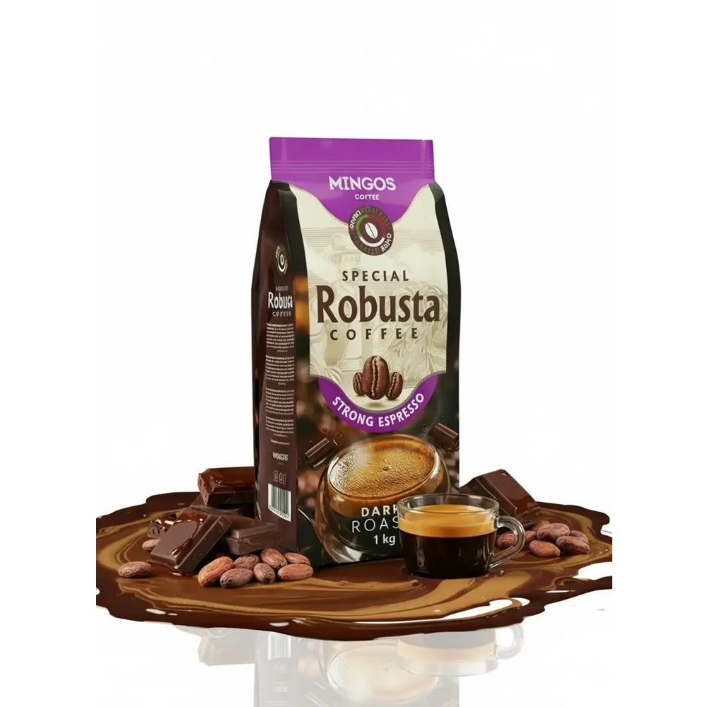 Mingos Kafa u zrnu Espresso Robusta Strong 1kg slika 2